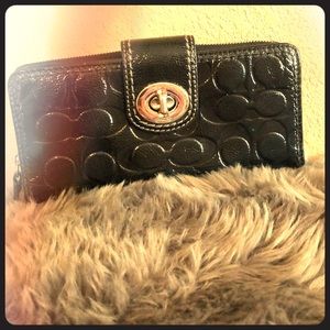Black coach wallet